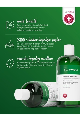 Mamaaura Purify Me Kepek Ve Kaşıntı Karşıtı Şampuan 250 ML