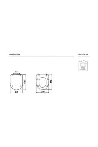 Creavit Kc0903 Duck Duroplast Yavaş Kapanan Basalt Mat K
