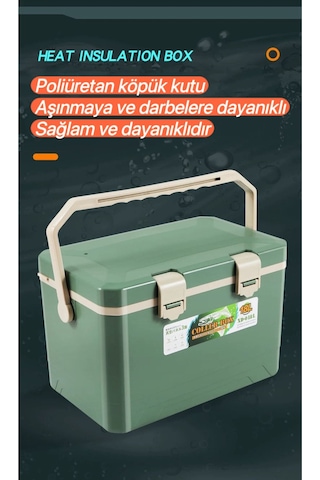 18 Lt Taşınabilir Soğutucu Kamp Dolabı Yeşil