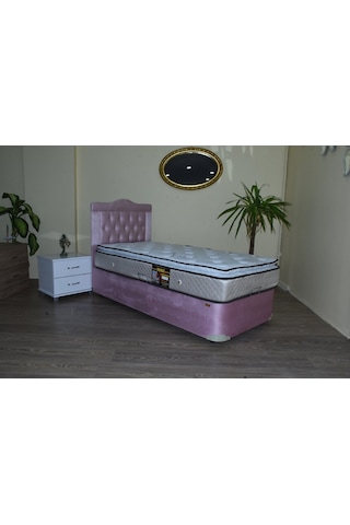 Bengimobilya Baza Başlık Ful Ortopedi Pamuk Pedli Yatak Taytüy Pembe Silin Mod