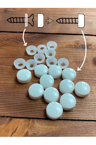 Metallomaster 100 Adet Plastik Beyaz Tıpa 150506188 Beyaz