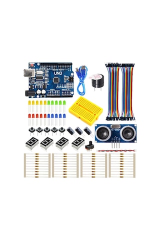 Arduino Uno Başlangıç Seti - 100 Parça Arduino Uno Başlangıç Seti - 100 Parça