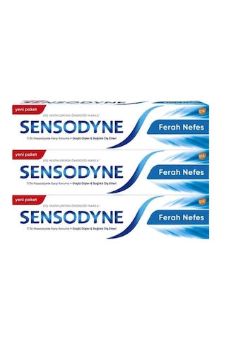 Sensodyne Ekstra Ferah Diş Macunu 3 x 75 ML