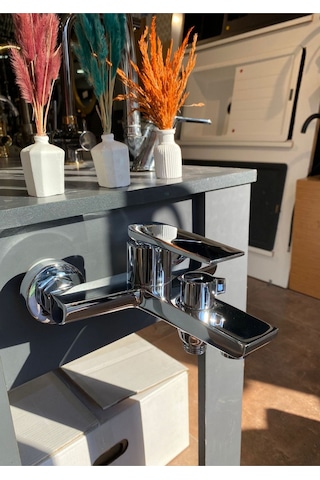 Fleko Mustang Banyo Bataryası KROM