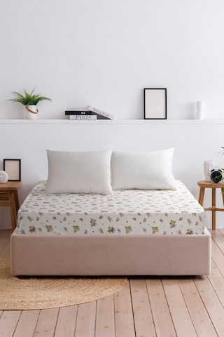 Ranforce Lastikli Çift Kişilik Çarşaf Lamore Lila Lila