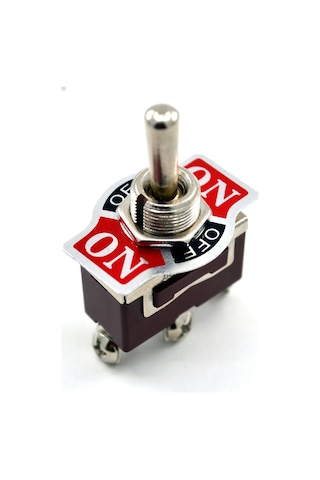 Toggle Switch 1-0-2 Metal Anahtar 3 Pin 12v-220v