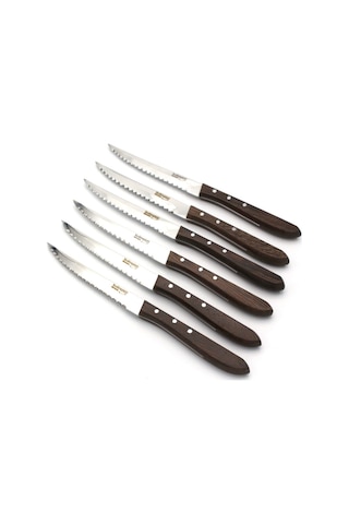 Solingen Steak Bıçağı 12 Lı Set Et Bıçağı 6 Bıçak 6 Çatal Solinge