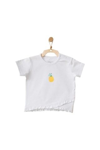 Dear Enika Andywawa Kız Bebek Ananas Desenli Alt Üst Sarı Şort Takım Ac21633r 001