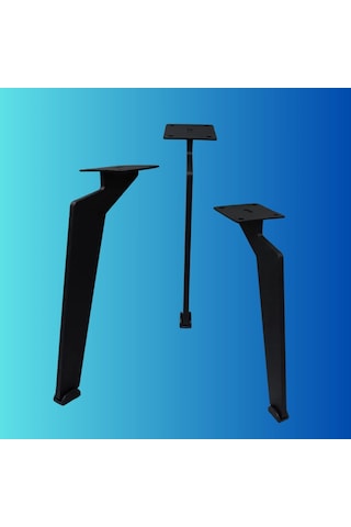20 Cm Metal Tabanca Ayak Koltuk Ayağı Mobilya Ayağı Ünite Ayağı Konsol Ayağı Puf Berjer Ayağı Siyah