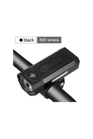 Forte Gt 800 Lümen Bisiklet Ön Farı Xbyc 6127 Usb Şarjlı Siyah