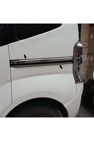 Fiat Fiorino Krom Sürgülü Kapı Çıtası 2008 Sonrası 4 Parça Paslan