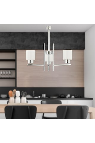 Odesa 3 Lü Krom Kaplama Modern Yatak Odası Mutfak Salon Avize