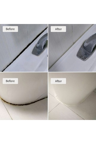 Xindoker Bıgthumb Seramik Derz Dolgu Kalemi - Küf, Su Ve Leke Önleyici, Toksik Olmayan, Çevre Dostu, Beyaz Gümüş