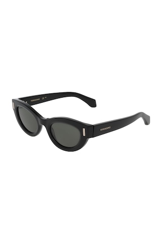 Salvatore Ferragamo Sf 2062se 001 49 Kadın Cat Eye Siyah Kemik Güneş Gözlüğü Siyah