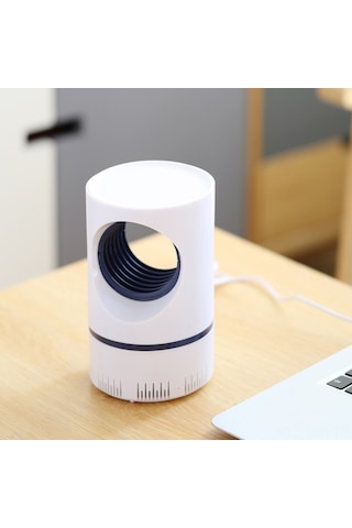 Xindoker Ev İçi Usb Beslemeli Beyaz Fiziksel Led Işıklı Emici Tipi Atık Öldüren Mus Mus Katili Beyaz