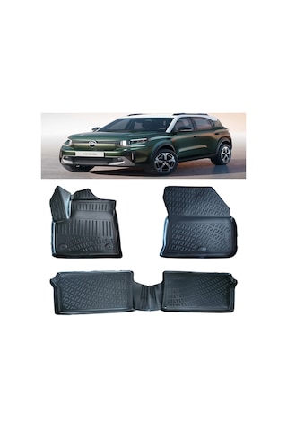 Rizline Citroen C3 Aircross Elektrikli 2024 Ve Sonrası 3d Havuzlu Paspas Siyah