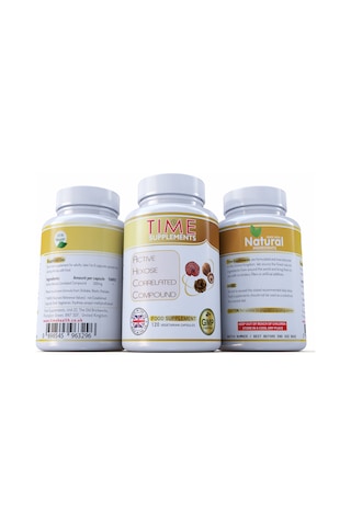 Time Supplements 500 MG Active Hexose Correlated Compound 120 Kapsül