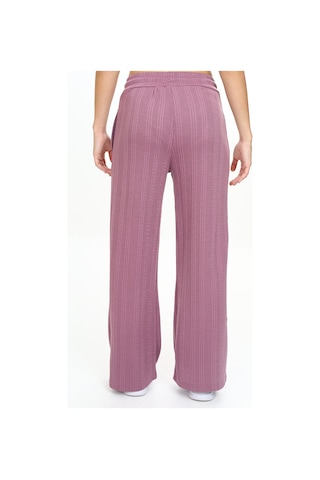 Denokids Kız Çocuk Geniş Paça Gül Basic Eşofman Altı Renkli Gülkurusu