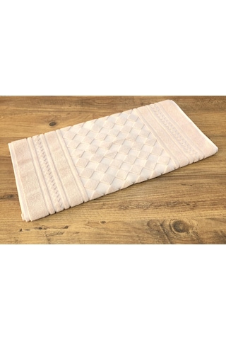 Gonca %100 Pamuk 1 Adet Lüx Banyo Paspası Ayak Havlusu 50 X 70 Pudra