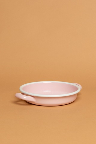 Rosa Di Verona Emaye Kulplu Pembe Sahan Ebutay Pembe