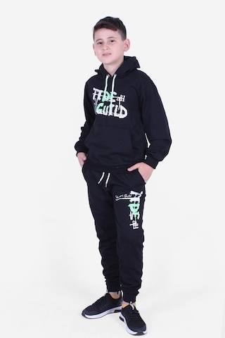 Fyk Kids 3'lü Erkek Çocuk Kapüşonlu Eşofman Takımı Çok Renkli