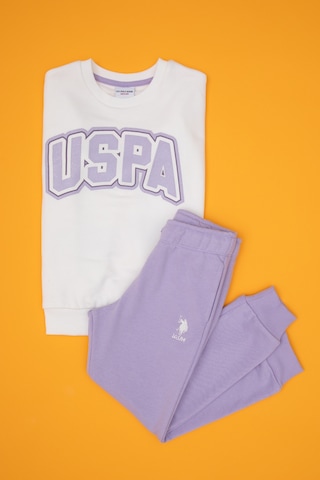 U.s. Polo Assn. Kız Çocuk Beyaz Pijama Takım 50318938-vr013 Beyaz