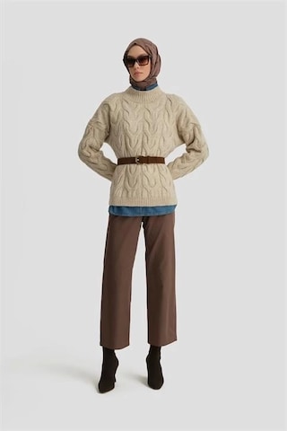 Armine Straight Pantolon Ort2720 Kahverengi Kahverengi