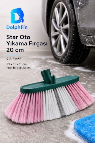 Star Oto Yıkama Fırçası 20 Cm Çok Renkli