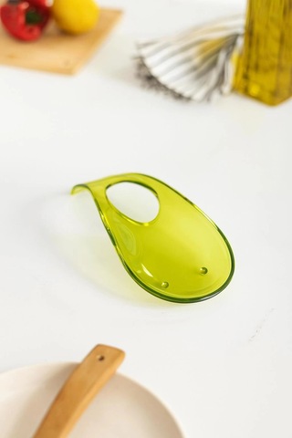 Akrilik Yeşil Tezgah Üstü Kirli Kaşıklık & Kepçe Altlığı Çok Renkli