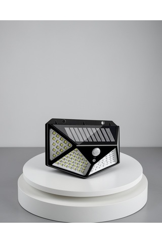 100 Led Güneş Enerjili Bahçe Lambası, Pır Sensörlü, Ip65 Su Geçirmez