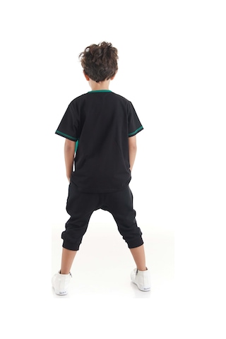 Denokids Mshb&g Finish Erkek Çocuk T-shirt Baggy Kapri Takım Çok Renkli