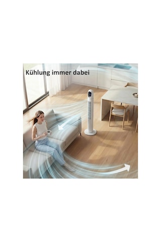 45w Kule Tipi Vantilatör Uzaktan Kumandalı, Dokunmatik Led Ekranlı, 3 Modlu Sessiz Vantilatör