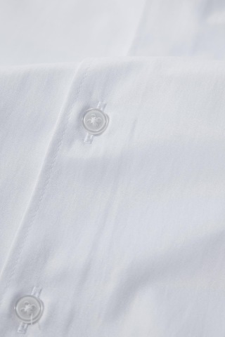 Tudors Slim Fit Uzun Kollu Dar Kesim Pamuklu Önden Kulplu Düz 4 Mevsim Beyaz Erkek Gömlek-31319-beyaz Beyaz