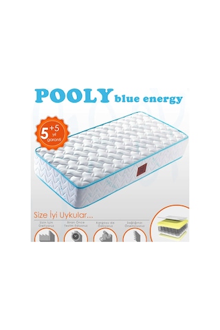 90 x 170 Ortopedik Yatak 90*170 Yaylı Yatak - 90 x 170 Pooly Blue