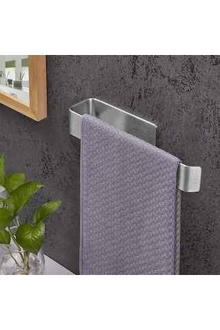 Deltahome Paslanmaz Çelik Havluluk Ve Tuvalet Kağıdı Askısı Set Inox Kendinden Yapışkanlı Anında Kolay Montaj Çok Renkli