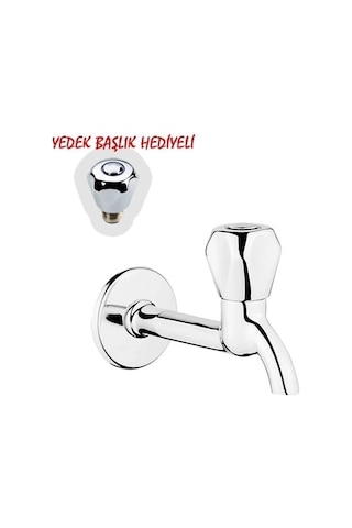 Buğz Klasik Uzun Musluk + Musluk Kapak Takımı Hediyeli