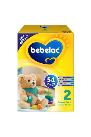 Bebelac 400gr No:2 Devam Sütü 6-9 Ay 4 Lü Set