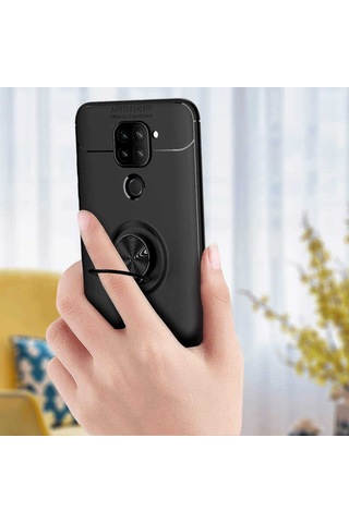 Xiaomi Redmi Note 9 Kilif Yüzüklü Magnetli Ravel Case 406653386
