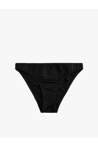 Koton Astarlı Parlak Yüksek Bel Bikini Altı Siyah 5sak00146mm Siyah