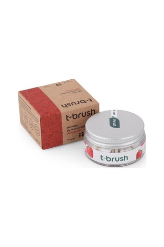 T-Brush Çilek Aromalı Florürlü Diş Macunu 90 Tablet