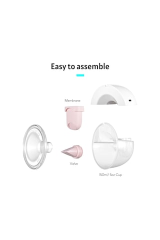 Moveevo Youha Elektrikli Göğüs Pompası Yedek Aksesuarı, The Ins Gen2 Giyilebilir Göğüs Pompası İçin 2 Adet 5oz Bardak Yumuşak