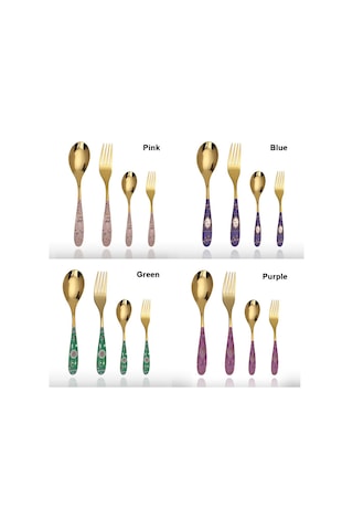 Çatal Bıçak Takımı Sofra Takımı Yeşil Diğer