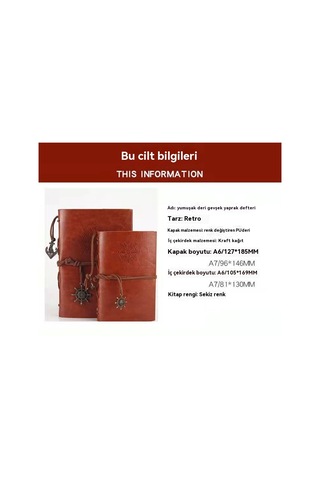 Spring Vintage Defter Gevşek Yapraklı Defter Koyu Yşil