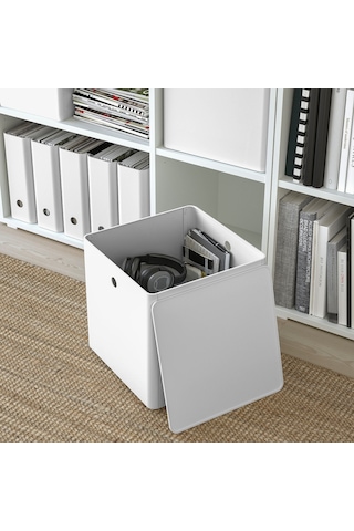 Ikea Kuggıs Kapaklı Depolama Kutusu 32 X 32 X 32 Cm Beyaz