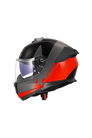 Ls2 Stream 2 Thunderbiz Kapalı Kask Gri - Turuncu