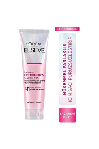 Elseve Glycolic Gloss Mükemmel Parlaklık Şampuan 200 ML + Saç Kremi 150 ML + Saç Tokası