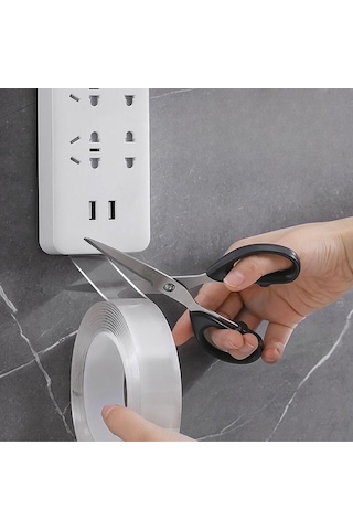 Ams Net Ultra Güçlü Çift Taraflı 2 Mt X 3 Cm Çift Taraflı Nano Bant