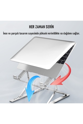 SooPii DM09 12.6''-17.3'' Çift Katlı Alüminyum Notebook Standı