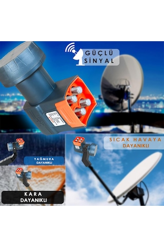 Dörtlü Lnb Quad Yeni 5g 3d 4-8k Poke Pk-0003