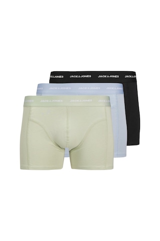 Jack & Jones Jactom Bamboo Erkek 3 Lü Set Yeşil Mavi Siyah Boxer 12277176 Çok Renkli